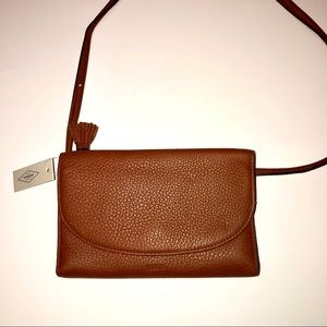 Fossil Genuine Leather Crossbody Bag
